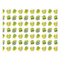 St Patrick S Day Background Symbols Double Sided Flano Blanket (large)  by Simbadda