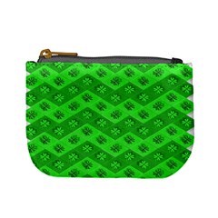 Shamrocks 3d Fabric 4 Leaf Clover Mini Coin Purses by Simbadda