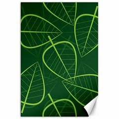 Vector Seamless Green Leaf Pattern Canvas 20  X 30  