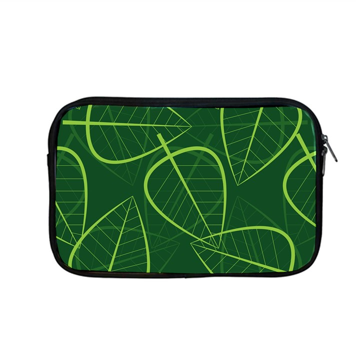 Vector Seamless Green Leaf Pattern Apple MacBook Pro 13  Zipper Case