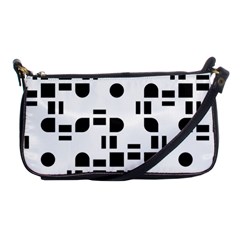 Black And White Pattern Shoulder Clutch Bags