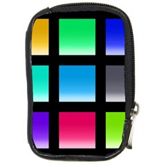 Colorful Background Squares Compact Camera Cases by Simbadda