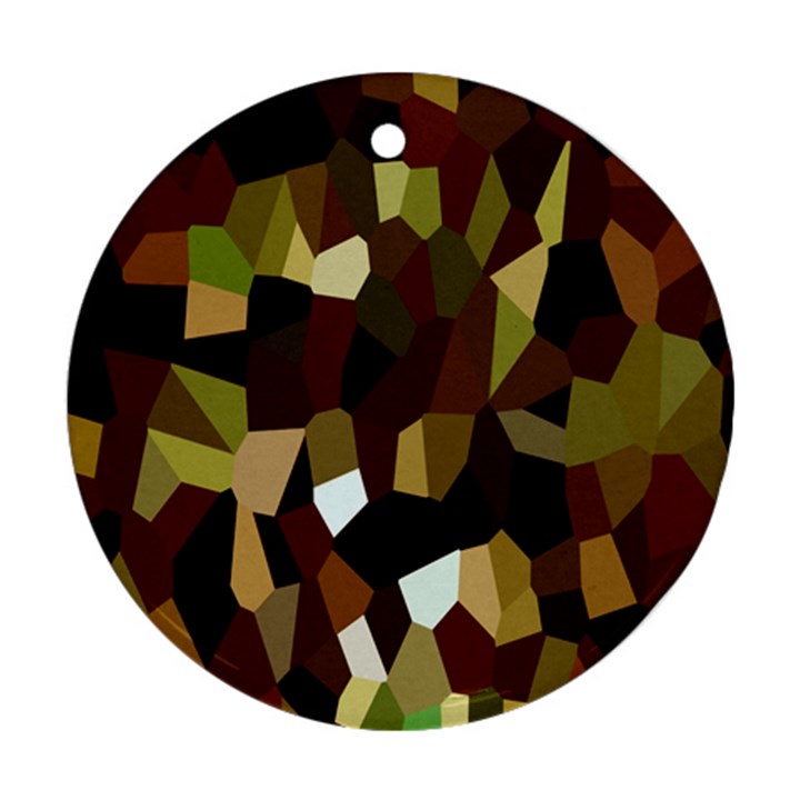 Crystallize Background Ornament (Round)