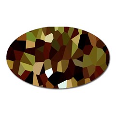 Crystallize Background Oval Magnet by Simbadda