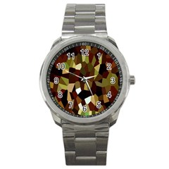 Crystallize Background Sport Metal Watch by Simbadda