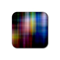 Colorful Abstract Background Rubber Square Coaster (4 Pack) 