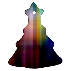 Colorful Abstract Background Christmas Tree Ornament (two Sides) by Simbadda