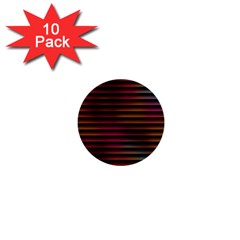 Colorful Venetian Blinds Effect 1  Mini Buttons (10 Pack)  by Simbadda