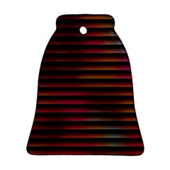 Colorful Venetian Blinds Effect Bell Ornament (Two Sides)