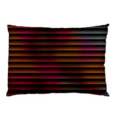 Colorful Venetian Blinds Effect Pillow Case (two Sides) by Simbadda