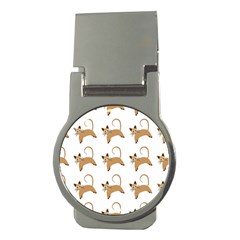 Cute Cats Seamless Wallpaper Background Pattern Money Clips (round)  by Simbadda