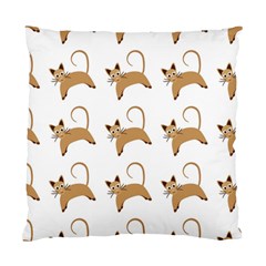 Cute Cats Seamless Wallpaper Background Pattern Standard Cushion Case (one Side) by Simbadda