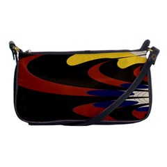 Peacock Abstract Fractal Shoulder Clutch Bags