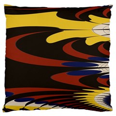 Peacock Abstract Fractal Standard Flano Cushion Case (two Sides) by Simbadda