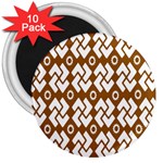 Art Abstract Background Pattern 3  Magnets (10 pack)  Front