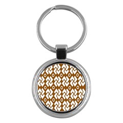 Art Abstract Background Pattern Key Chains (round)  by Simbadda