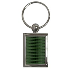 Clovers On Black Key Chains (rectangle)  by PhotoNOLA