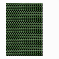 Clovers On Black Small Garden Flag (two Sides) by PhotoNOLA