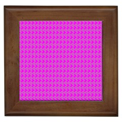 Clovers On Pink Framed Tiles by PhotoNOLA