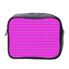 Clovers On Pink Mini Toiletries Bag 2-side