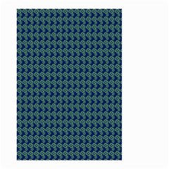 Clovers On Dark Blue Small Garden Flag (two Sides) by PhotoNOLA