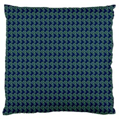 Clovers On Dark Blue Large Cushion Case (one Side)