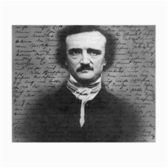 Edgar Allan Poe  Small Glasses Cloth (2-side) by Valentinaart