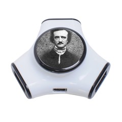 Edgar Allan Poe  3-port Usb Hub by Valentinaart