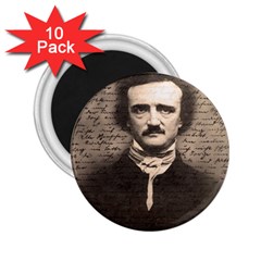 Edgar Allan Poe  2 25  Magnets (10 Pack)  by Valentinaart