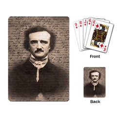 Edgar Allan Poe  Playing Card by Valentinaart