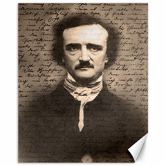 Edgar Allan Poe  Canvas 11  X 14   by Valentinaart