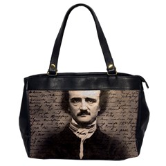 Edgar Allan Poe  Office Handbags by Valentinaart