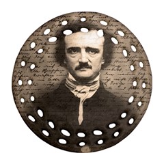 Edgar Allan Poe  Ornament (round Filigree) by Valentinaart