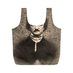 Edgar Allan Poe  Full Print Recycle Bags (m)  by Valentinaart