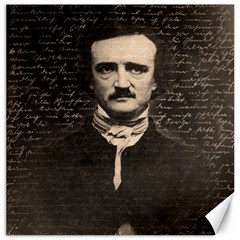 Edgar Allan Poe  Canvas 12  X 12   by Valentinaart