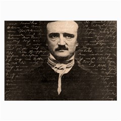 Edgar Allan Poe  Large Glasses Cloth by Valentinaart
