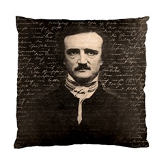 Edgar Allan Poe  Standard Cushion Case (one Side) by Valentinaart