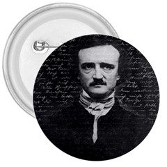 Edgar Allan Poe  3  Buttons by Valentinaart