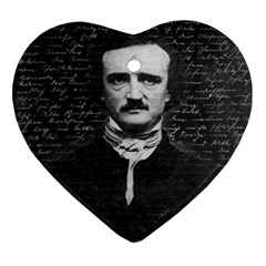 Edgar Allan Poe  Ornament (heart) by Valentinaart