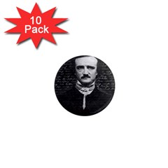 Edgar Allan Poe  1  Mini Magnet (10 Pack)  by Valentinaart