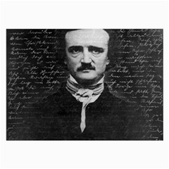 Edgar Allan Poe  Large Glasses Cloth (2-side) by Valentinaart