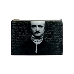 Edgar Allan Poe  Cosmetic Bag (medium)  by Valentinaart