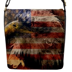 Vintage Eagle  Flap Messenger Bag (s) by Valentinaart