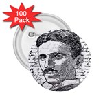 Nikola Tesla 2.25  Buttons (100 pack)  Front