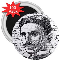 Nikola Tesla 3  Magnets (100 Pack) by Valentinaart