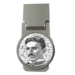 Nikola Tesla Money Clips (round)  by Valentinaart