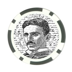 Nikola Tesla Poker Chip Card Guard