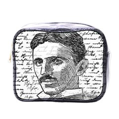 Nikola Tesla Mini Toiletries Bags by Valentinaart