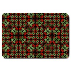 Asian Ornate Patchwork Pattern Large Doormat  by dflcprints