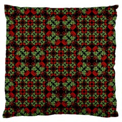 Asian Ornate Patchwork Pattern Large Cushion Case (two Sides) by dflcprints